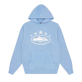 Corteiz 5 Sterne Babyblau Trainingsanzug Luxuriöses Streetwear Komfort Set Herren