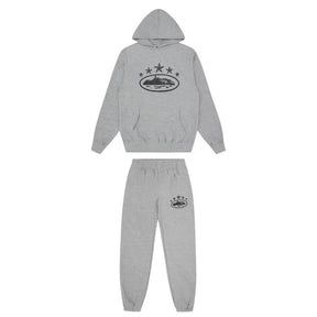 Corteiz 5 Stars Weißer Trainingsanzug: Stylisches Set für Herren, Streetwear-Mode, Bequem & Exklusiv