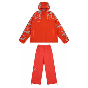 Corteiz Arctic Orange Trainingsanzug Set – Stylischer Bequemer Streetwear Jogginganzug