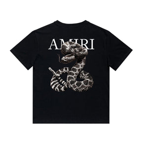 Amiri Herren Schlangen T-Shirt – Luxuriöses Designer-Shirt mit Ikonischem Schlangendruck