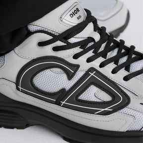 Dior B30 Grau Schwarz Sneaker Ultimativer Komfort Reflektierende CD30 Signatur Herrenschuh