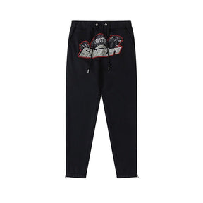 Trapstar London Shooters Schwarz-Roter Trainingsanzug – Exklusiver Streetwear Style