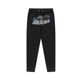 Trapstar London Shooters Schwarz-Blauer Trainingsanzug: Stylisch, Bequem, Urban Fashion Must-Have