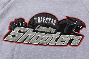 Exklusiver Trapstar London Shooters Grau Roter Trainingsanzug – Komfortabler Streetwear-Look