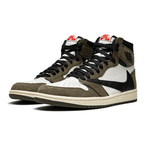 Ikonischer Air Jordan 1 High OG Travis Scott Reversed Swoosh Premium Sneaker