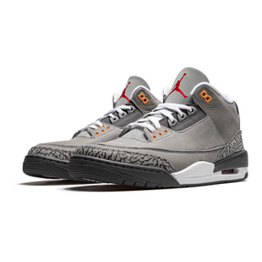 Air Jordan 3 Retro "Cool Grey" Herren Sneaker Premium Leder Klassiker Neuauflage