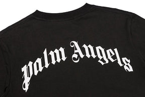 Palm Angels Croco T-Shirt Schwarz Weiß Baumwolle Kurzarm Luxus Streetwear Herren