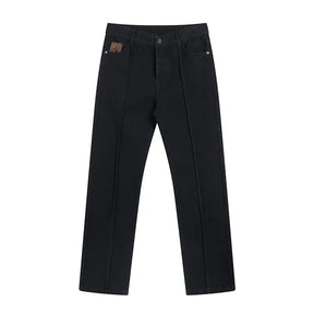 Corteiz Schwarzes Denim Set: Stilvoller Streetwear-Look für Ihn und Sie