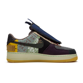 Einzigartiger Nike Air Force 1 Low Travis Scott Cactus Jack Patchwork Streetwear Sneaker