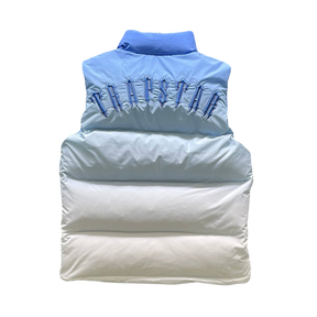 Stylische Trapstar Irongate Gradient Blaue Weste: Trendiger Streetwear für Herren