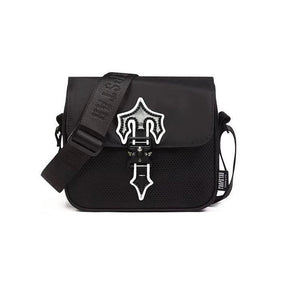 Trapstar Reflektierende Irongate Umhängetasche Schwarz – Stilvolle Streetwear Bag