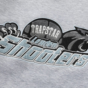 London Shooters Grauer Weißer Streetwear Jogginganzug – Bequem, Stylisch, Langlebig