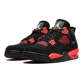 Air Jordan 4 Retro 'Red Thunder' Sneaker Herren - Legendärer Schwarz Rot Basketballschuh