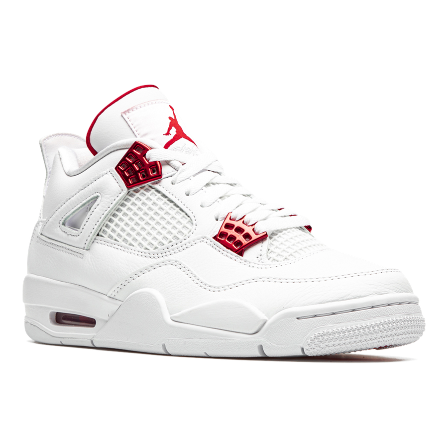 Air Jordan 4 Retro „Metallic Pack – University Red“: Klassischer Herren-Sneaker, auffällig, bequem