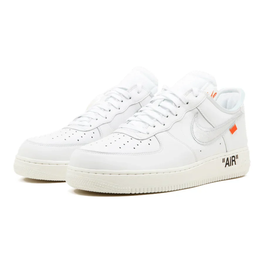Exklusiver Nike Air Force 1 07 'Off-White ComplexCon' Sammler-Sneaker mit Silber-Swoosh