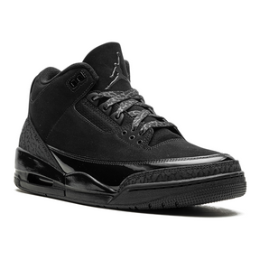 Air Jordan 3 Retro "Black Cat" Elegante Schwarze Sneaker für Herren – Legendärer Style