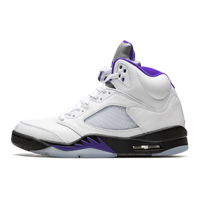Air Jordan 5 Retro Concord Sneaker: Ikonischer Stil, Premium-Leder, Violette Akzente