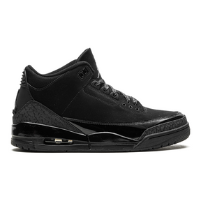 Air Jordan 3 Retro "Black Cat" Elegante Schwarze Sneaker für Herren – Legendärer Style
