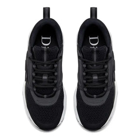 Dior B22 Schwarz Weiß Luxus Sneaker – Atmungsaktives Mesh, Leder, Premium-Handwerkskunst
