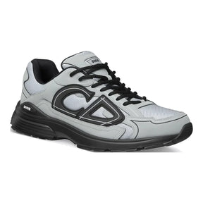 Dior B30 Grau Schwarz Sneaker Ultimativer Komfort Reflektierende CD30 Signatur Herrenschuh