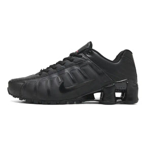 Nike Shox NZ Leven Herren Laufschuh: Reaktionsschnelle 4-Säulen Dämpfung für optimalen Komfort