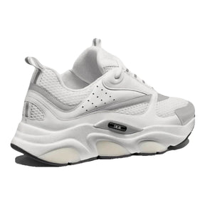 Dior B22 White Silver Luxus Retro Sneaker Herren atmungsaktives Mesh Design
