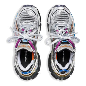 Balenciaga Runner Multicolor Sneakers: Stylische Mesh-Nylon-Schuhe mit Used-Look & Marken-Details