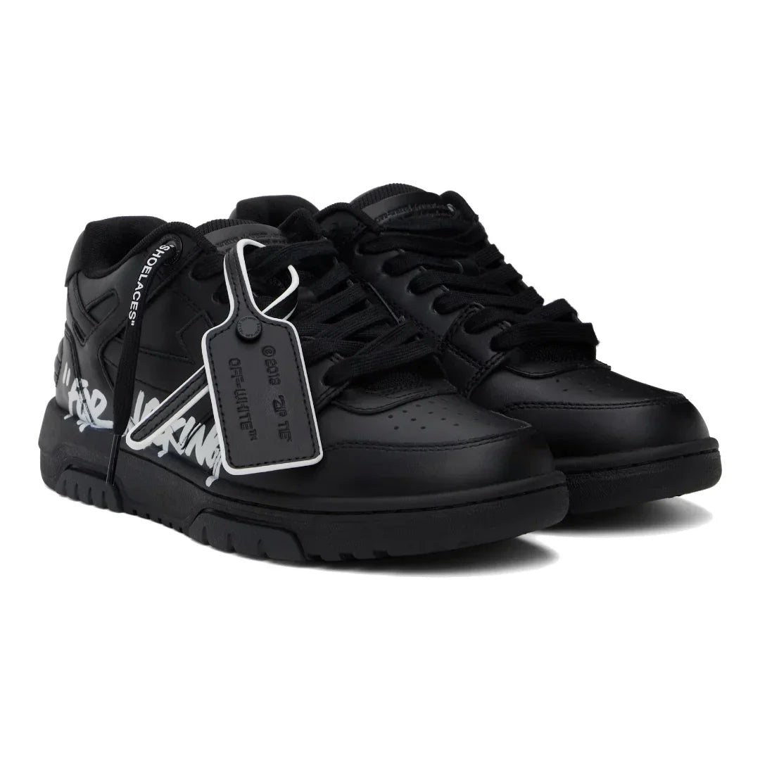 OFF-WHITE Out Of Office Schwarze High-Fashion Sneakers – Stilvoller Streetwear Komfort