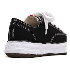 Maison MIHARA YASUHIRO „PETERSON23“ OG Canvas Sneaker Schwarz Weiß Exklusiv