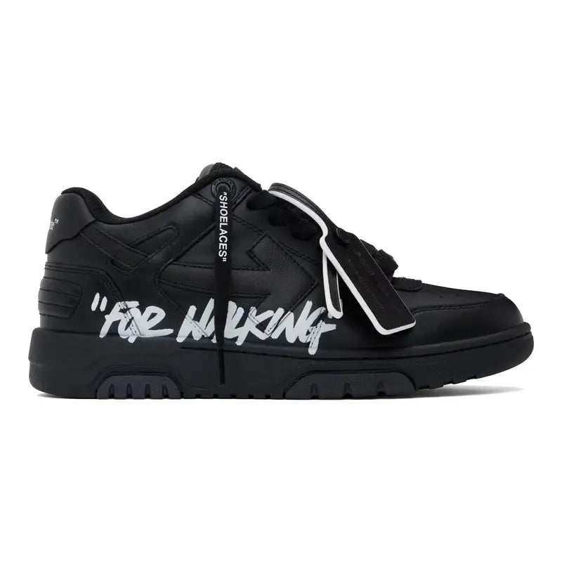 OFF-WHITE Out Of Office Schwarze High-Fashion Sneakers – Stilvoller Streetwear Komfort