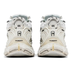 Balenciaga Runner Sneaker Weiß Schwarz Gradient: Stylischer Used-Look, Atmungsaktives Mesh