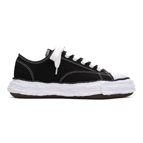 Maison MIHARA YASUHIRO „PETERSON23“ OG Canvas Sneaker Schwarz Weiß Exklusiv