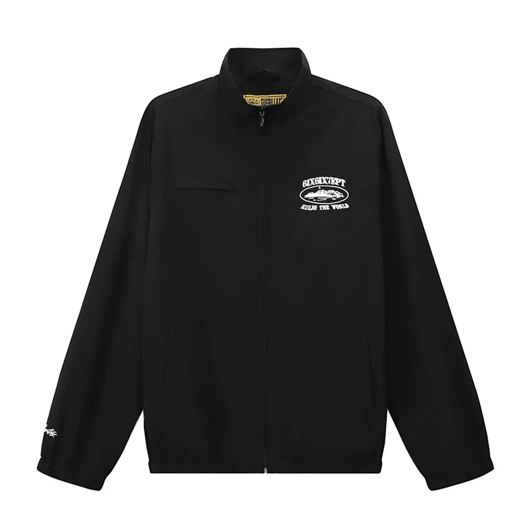 Corteiz Schwarzer Streetwear Trainingsanzug: Exklusives Bequemes Set für Urbanen Stil