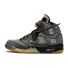 Air Jordan 5 Retro SP Off-White Virgil Abloh Edition: Deconstruct Luxus Sneaker Grau