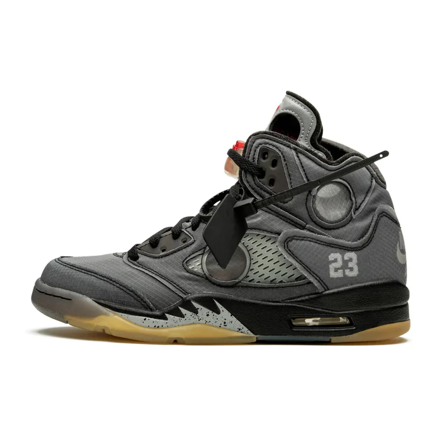 Air Jordan 5 Retro SP Off-White Virgil Abloh Edition: Deconstruct Luxus Sneaker Grau