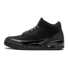 Air Jordan 3 Retro "Black Cat" Elegante Schwarze Sneaker für Herren – Legendärer Style